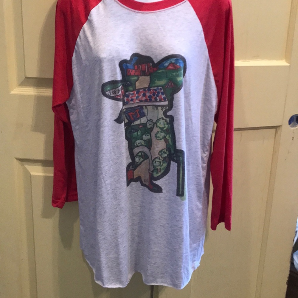 🎀BRAND NEW FROM BOUTIQUE🎀Ole miss base ball tee